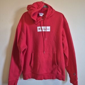 Champion Bold Red Men's Hoodie